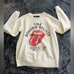 The Rolling Stones white crew neck
